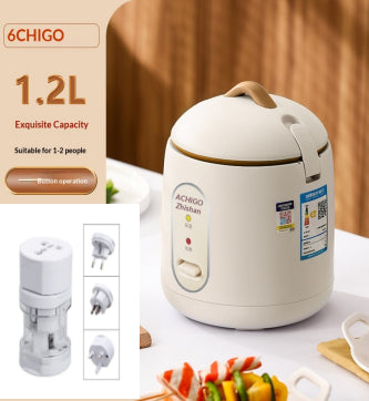 Mini Rice Cooker Low Power Non-Stick Inner Pot for Dorms
