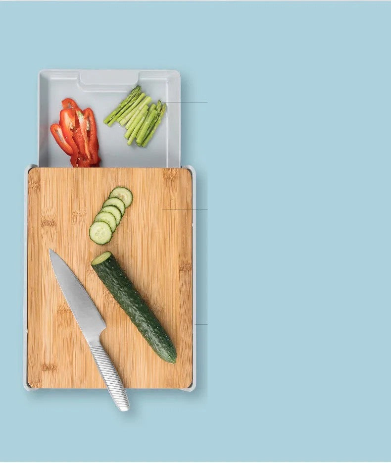 Large Bamboo Cutting Board Durable Kitchen Chopping Surface