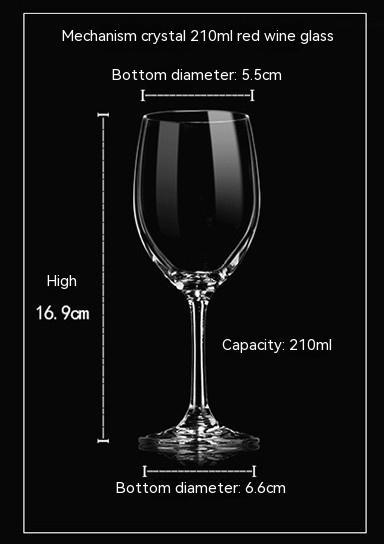 One Piece Crystal Glass Goblet For Elegant Beverage Serving