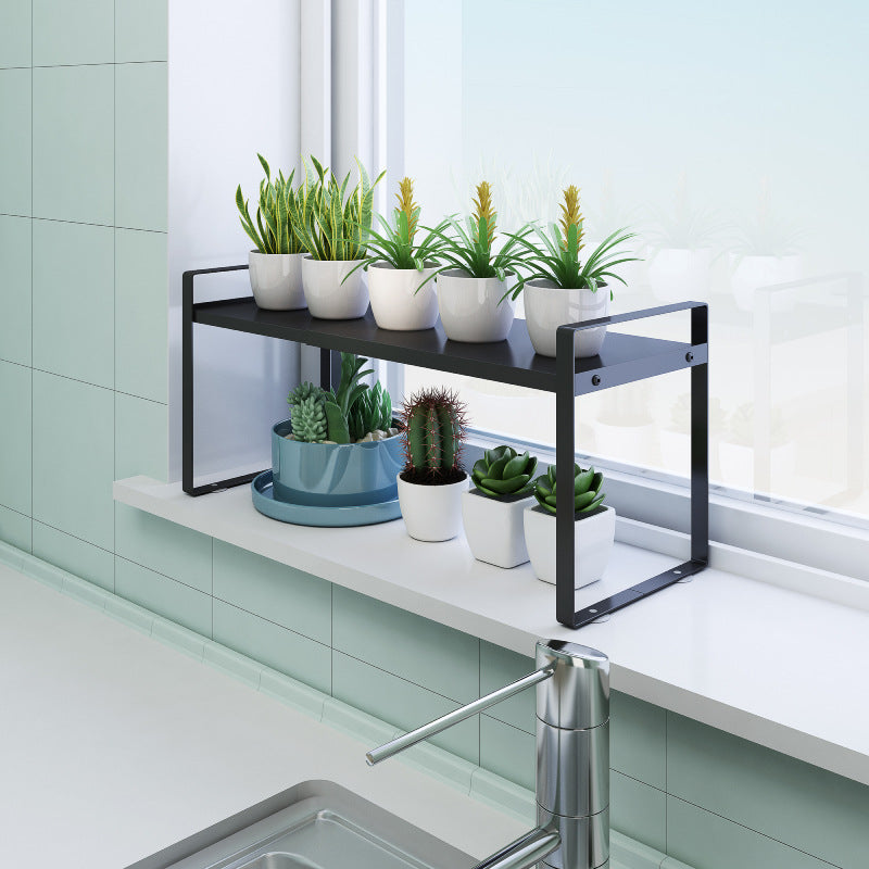 Multifunctional Floor Storage Rack For Kitchen Organization