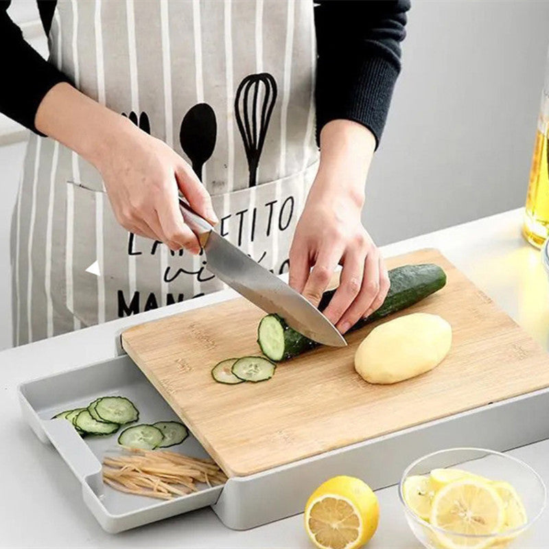 Large Bamboo Cutting Board Durable Kitchen Chopping Surface