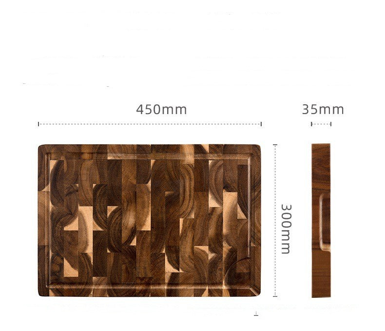 Wood Splicing Cutting Board For Kitchen Chopping And Prep
