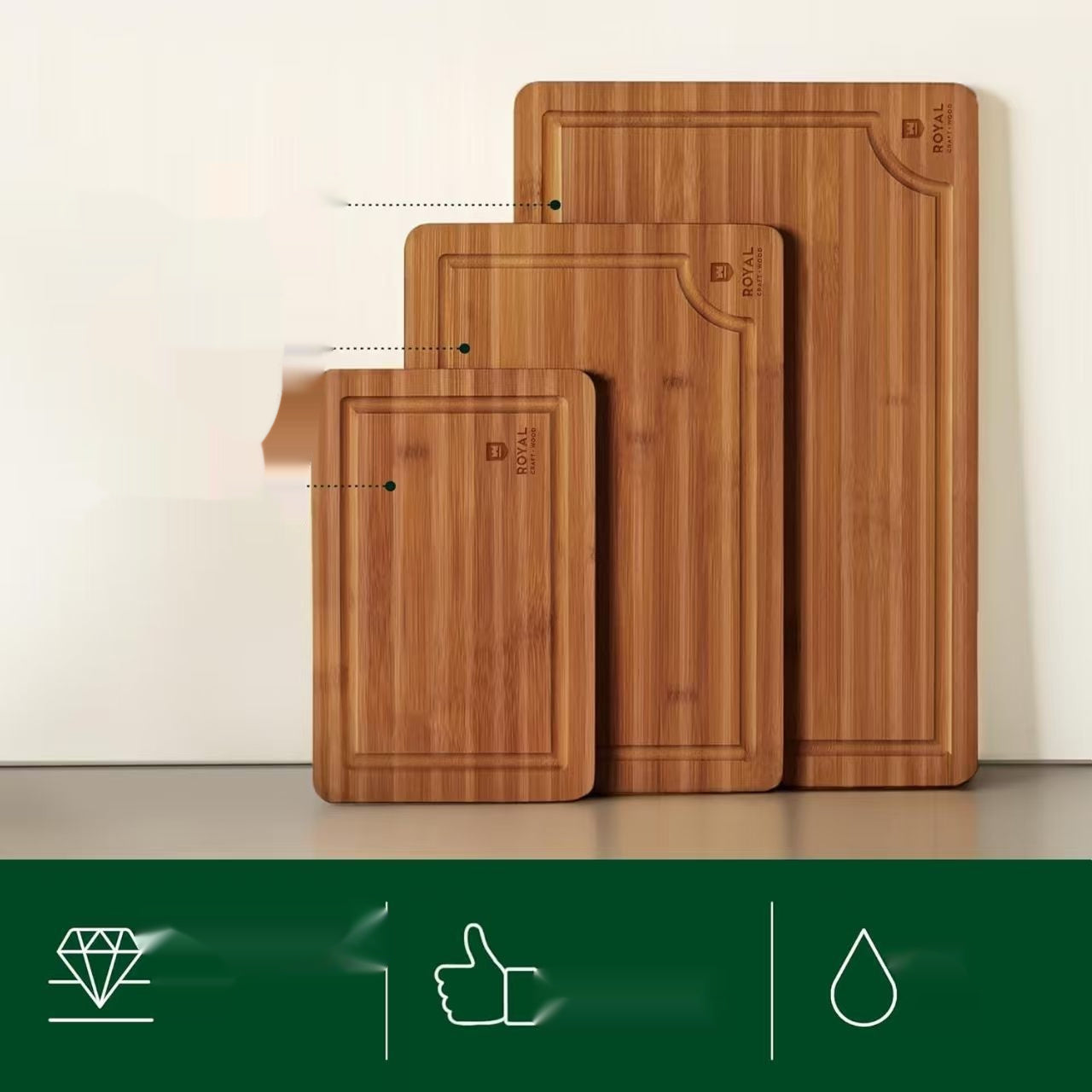 3-Piece Cutting Board Set Kitchen Cutting Board Set By Category
