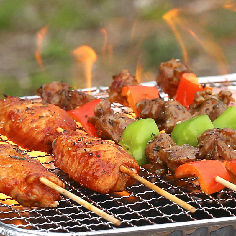 Portable Household Charcoal Barbecue Grill Compact BBQ Cooking Stove