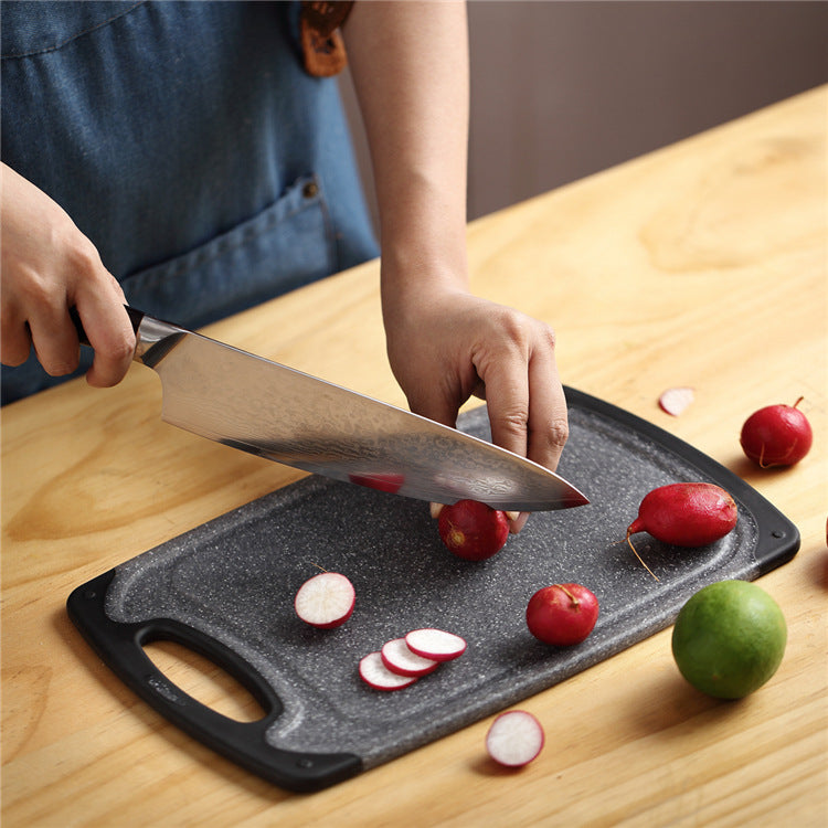 Imitation Marble Plastic Cutting Board Set Three Piece Hangable Kitchen