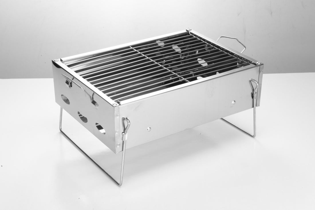 Portable Stainless Steel Charcoal Barbecue Grill For Home Cooking