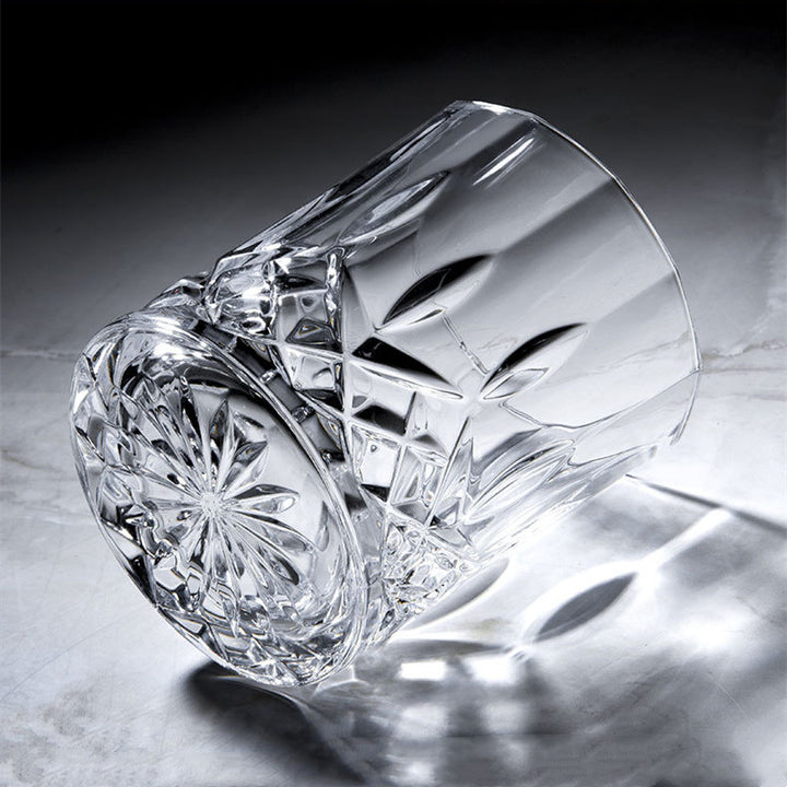 Crystal Glass Tumbler Set For Water Juice And Beverages