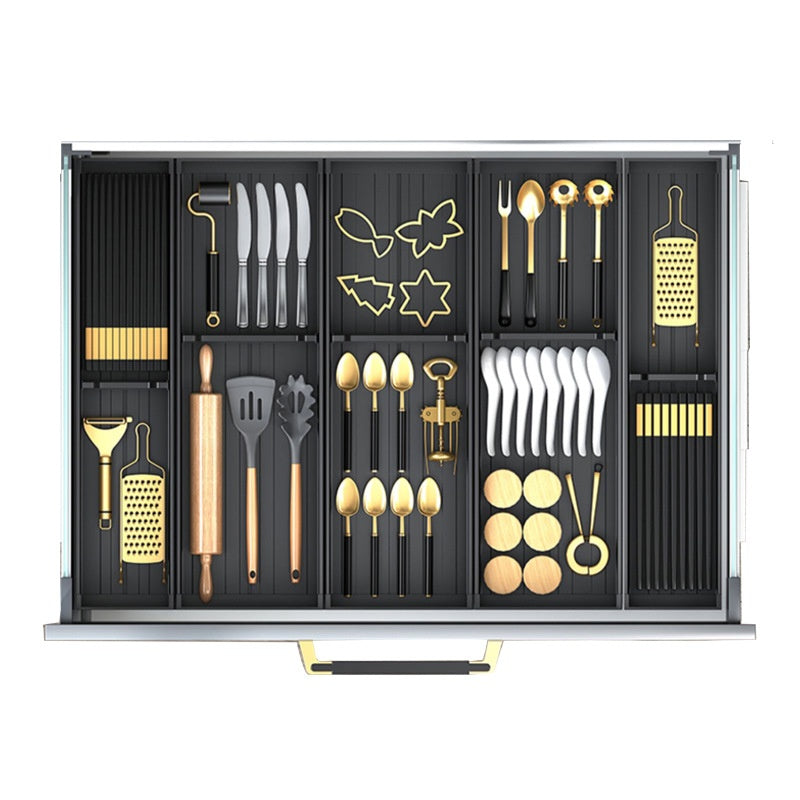 Kitchen Drawer Storage Box With Partition Organizer