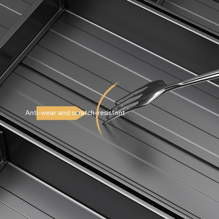 Kitchen Drawer Storage Box With Partition Organizer