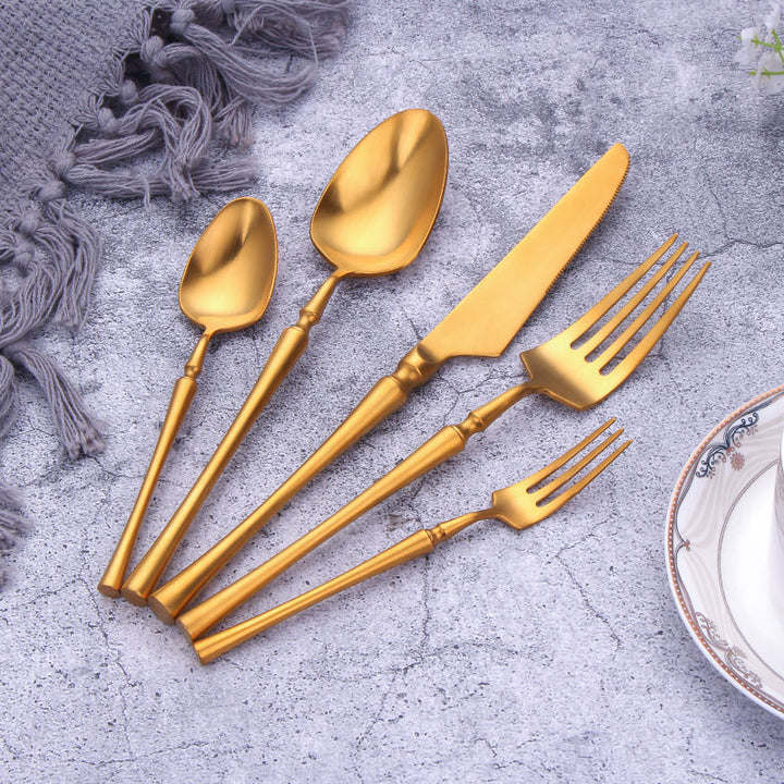 304 Stainless Steel Cutlery Set Five Piece Dining Utensils
