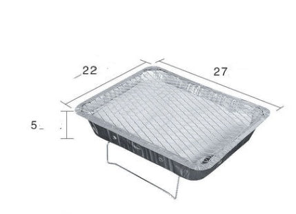 Portable Household Charcoal Barbecue Grill Compact BBQ Cooking Stove