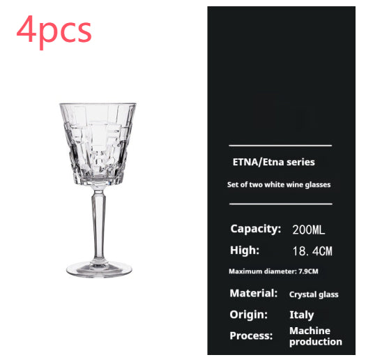 Crystal Glassware Set For Elegant Home Beverage Serving