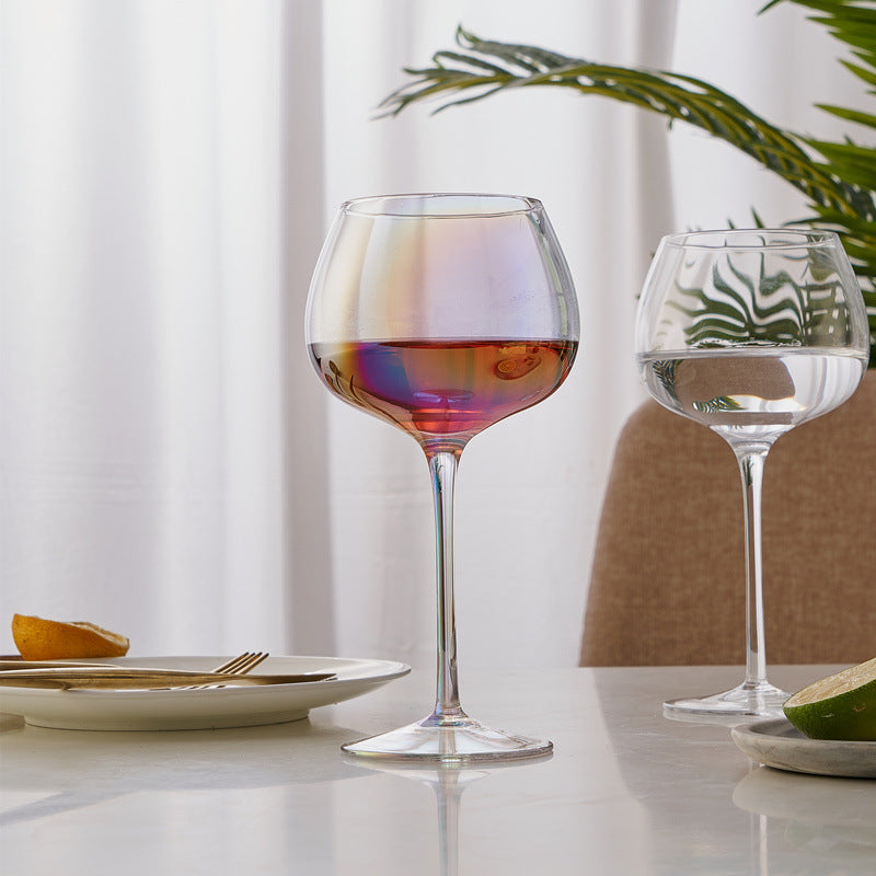 Rainbow Crystal Champagne Goblet For Elegant Beverage Serving