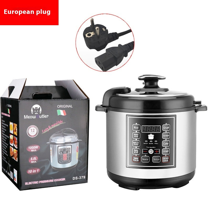 5L Multi-Function Electric Pressure Cooker with Timer for Home