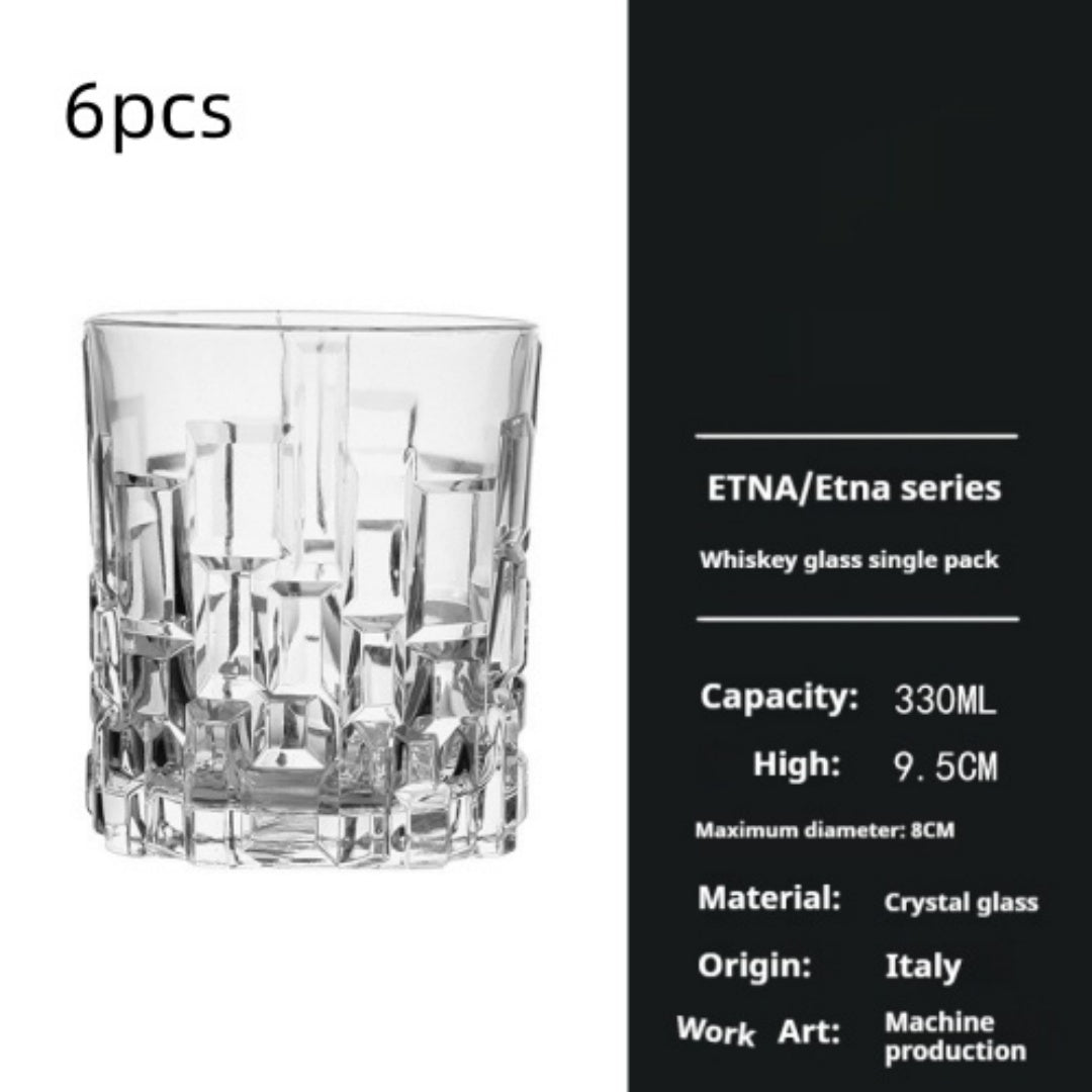 Crystal Glassware Set For Elegant Home Beverage Serving