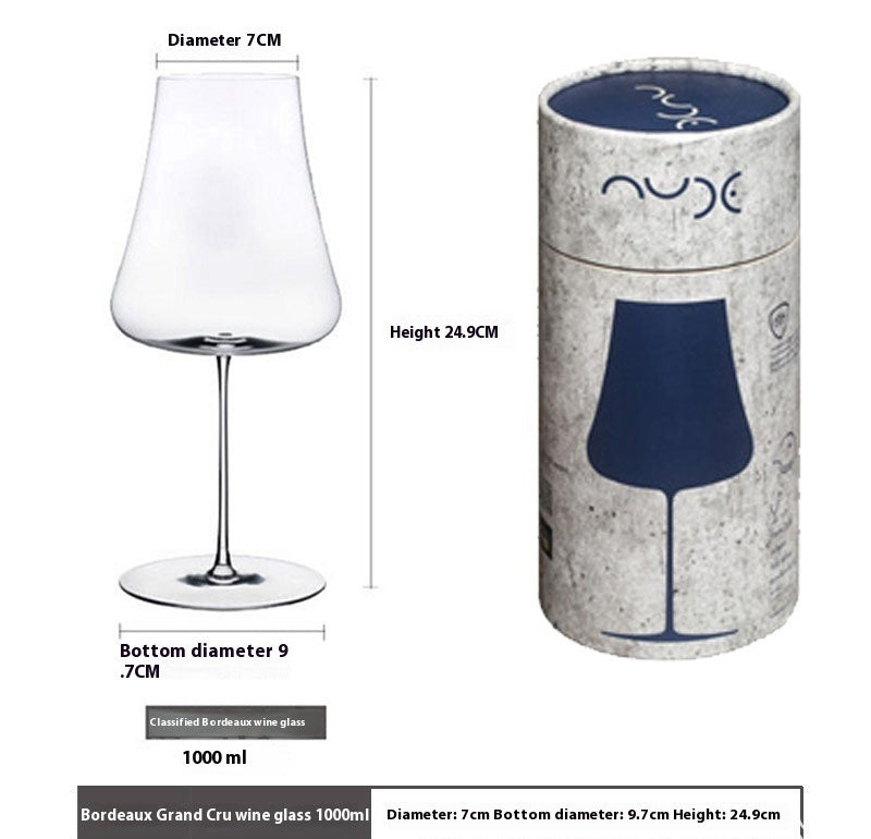 Ultra Thin Crystal Goblet Large European Style Glass