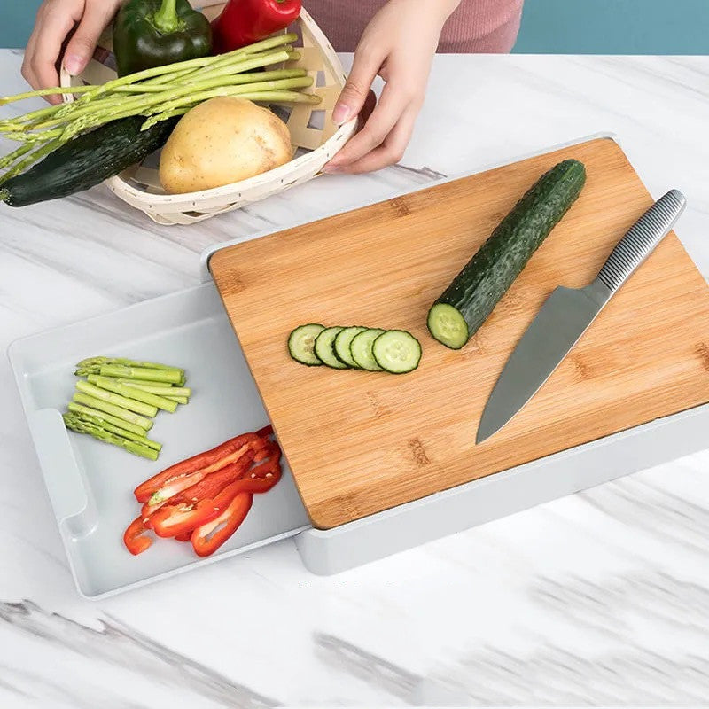Large Bamboo Cutting Board Durable Kitchen Chopping Surface
