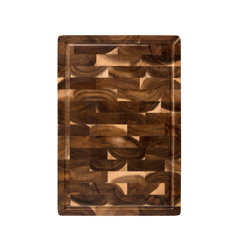 Wood Splicing Cutting Board For Kitchen Chopping And Prep